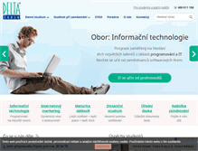 Tablet Screenshot of delta-skola.cz